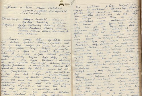 Kauno „Spartako“ draugijos Bokso sekcijos išplėstinio posėdžio protokolas. 1960 m. liepos 26 d. Lietuvos ypatingasis archyvas, f. 1771, ap. 1, b. 5541, l. 196.