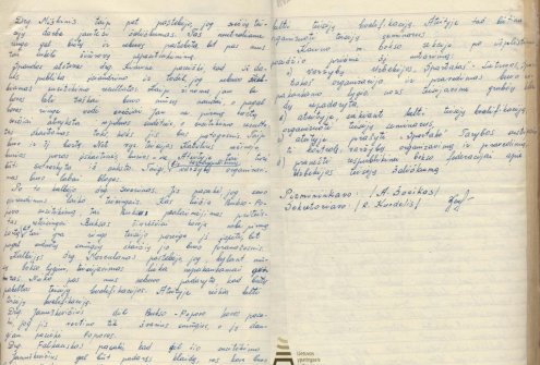 Kauno „Spartako“ draugijos Bokso sekcijos išplėstinio posėdžio protokolas. 1960 m. liepos 26 d. Lietuvos ypatingasis archyvas, f. 1771, ap. 1, b. 5541, l. 198.