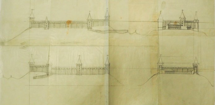 Medinės kreivosios pilies rekonstrukcija. Sigitas Lasavickas. LLMA, f. 650, ap. 1, b. 234, l. 12